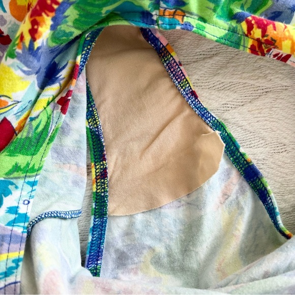 VINTAGE 1990'S RESORT PRINT VACATION BODYSUIT (0124) - Picture 4 of 4